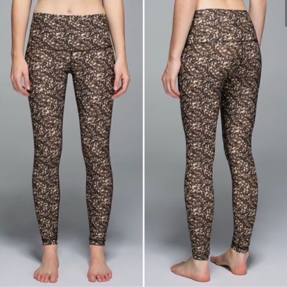 Lululemon Shine Tight (Roll Down) Shimmy Shimmer Leggings